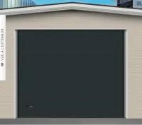 Porte sectionnel lisse grise anthracite 7016