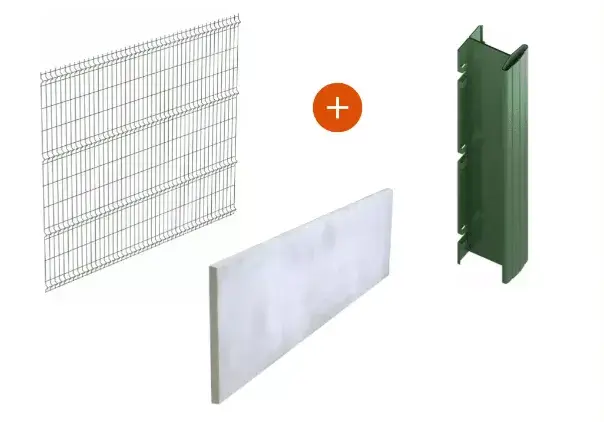 cloture rigide soubassement