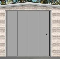 porte coulissant lisse 9006