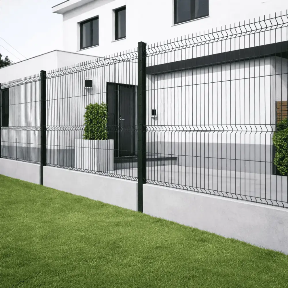 Kit clôture rigide avec soubassement