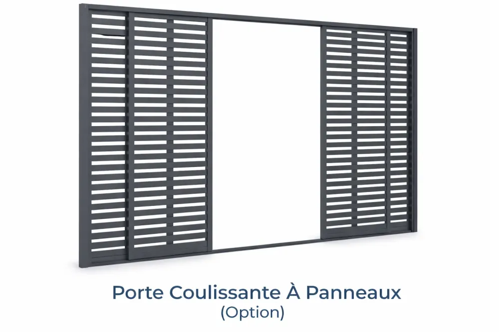 PORTE COULISSANTE À PANNEAUX