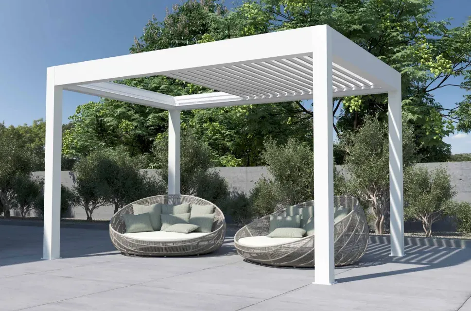Pergola bioclimatique retractable